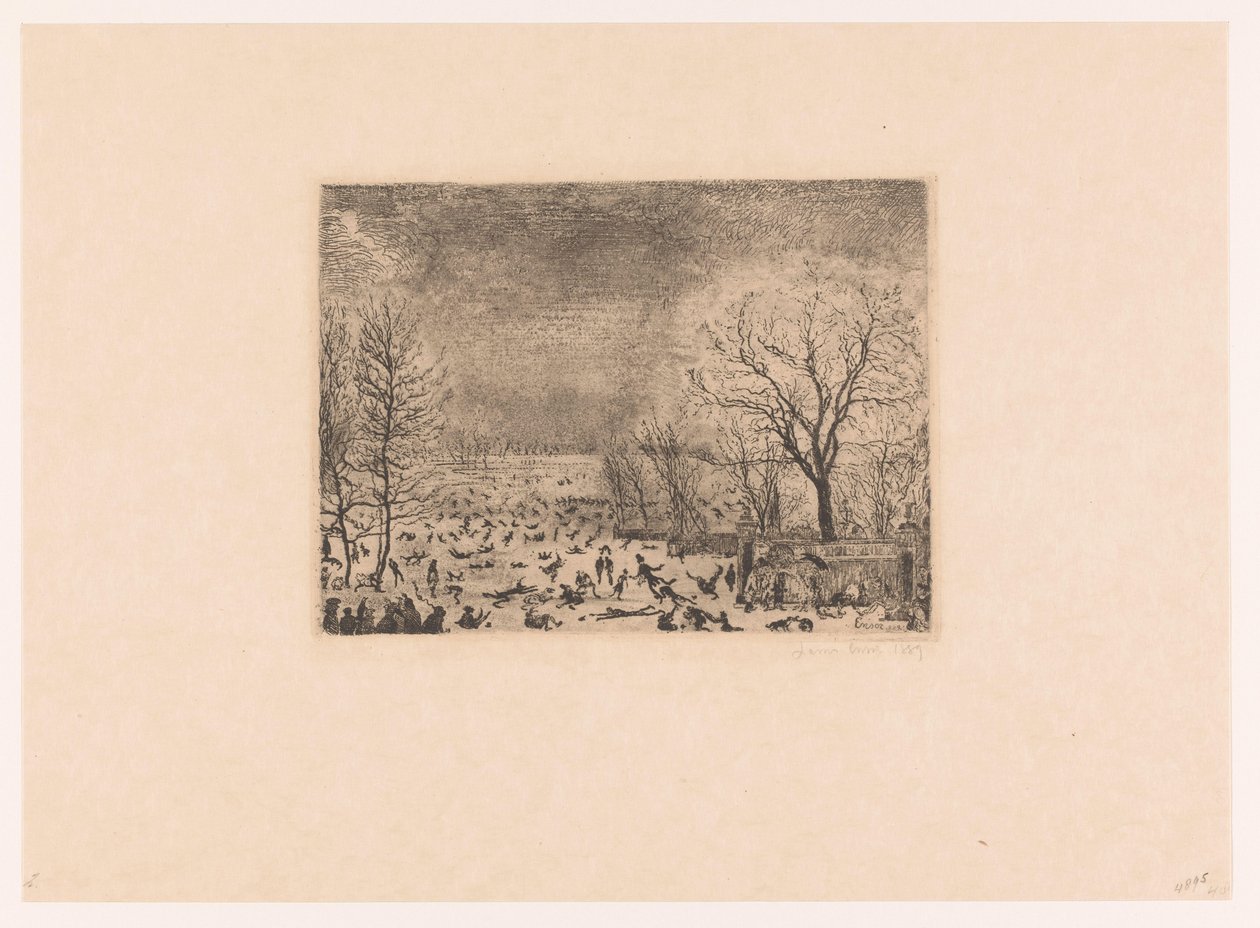 bruslaři Les patineurs od James Ensor