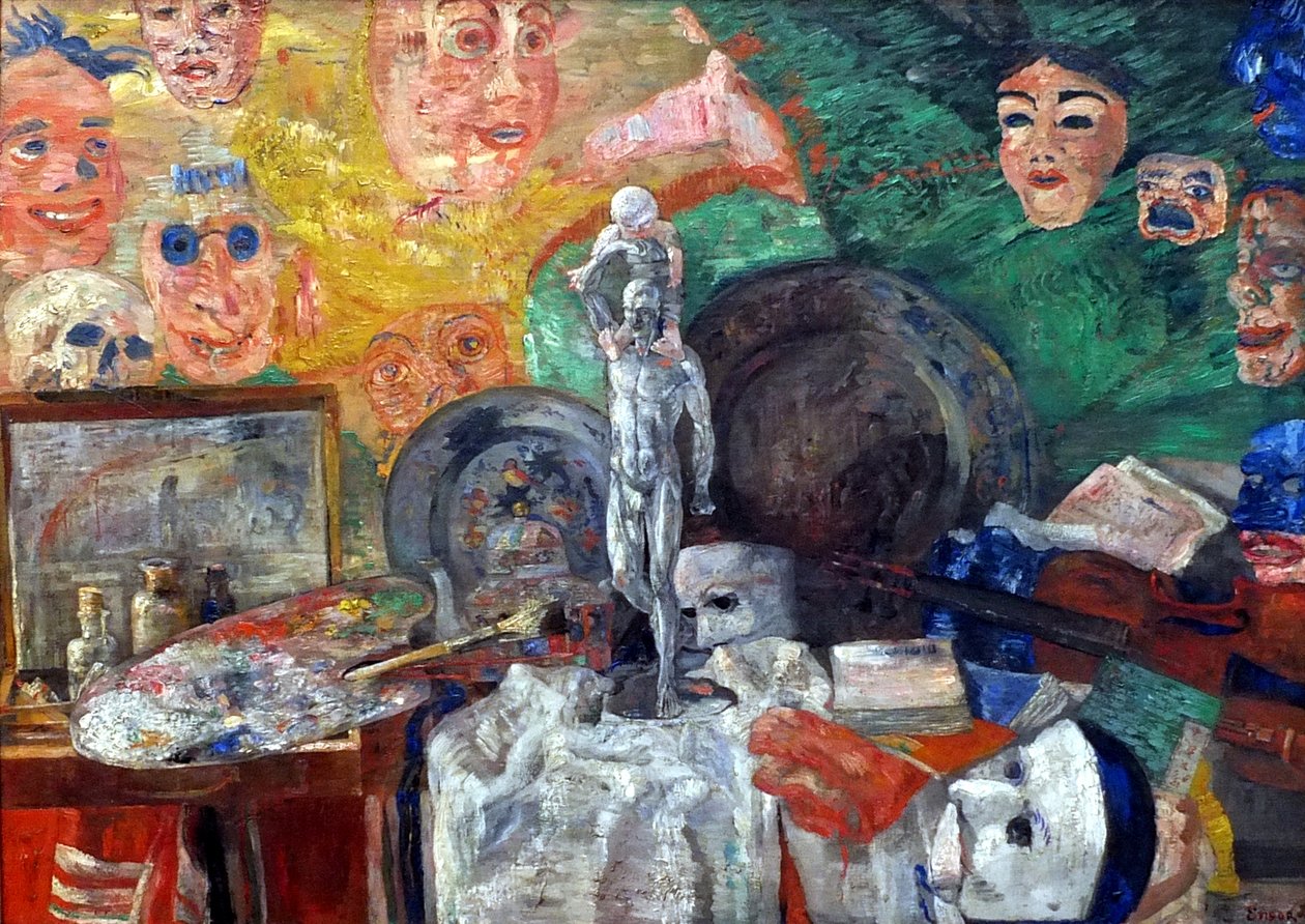 Zátiší v ateliéru od James Ensor