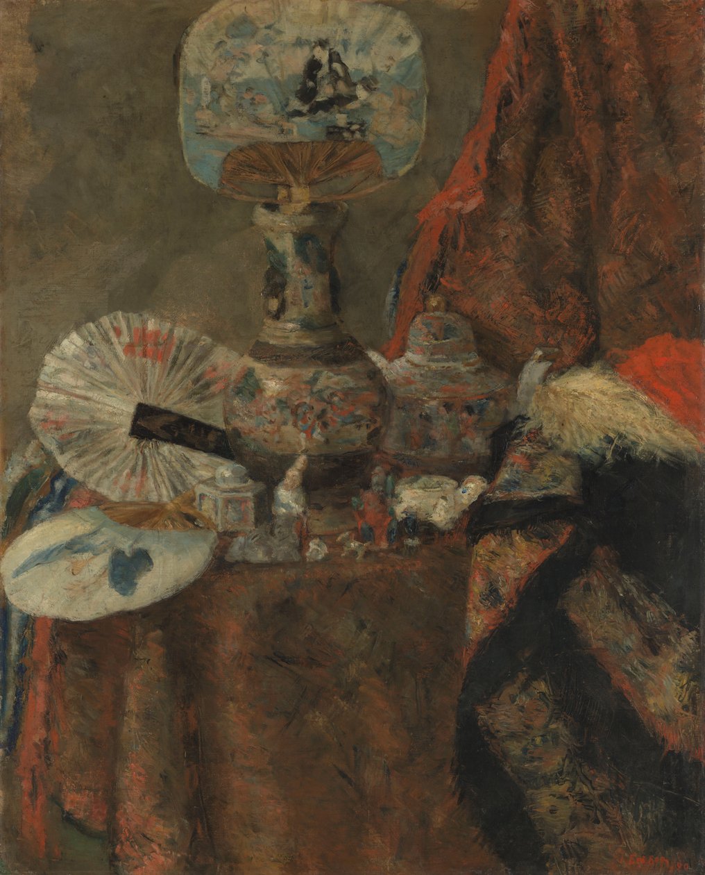 Zátiší s čínskými předměty od James Ensor