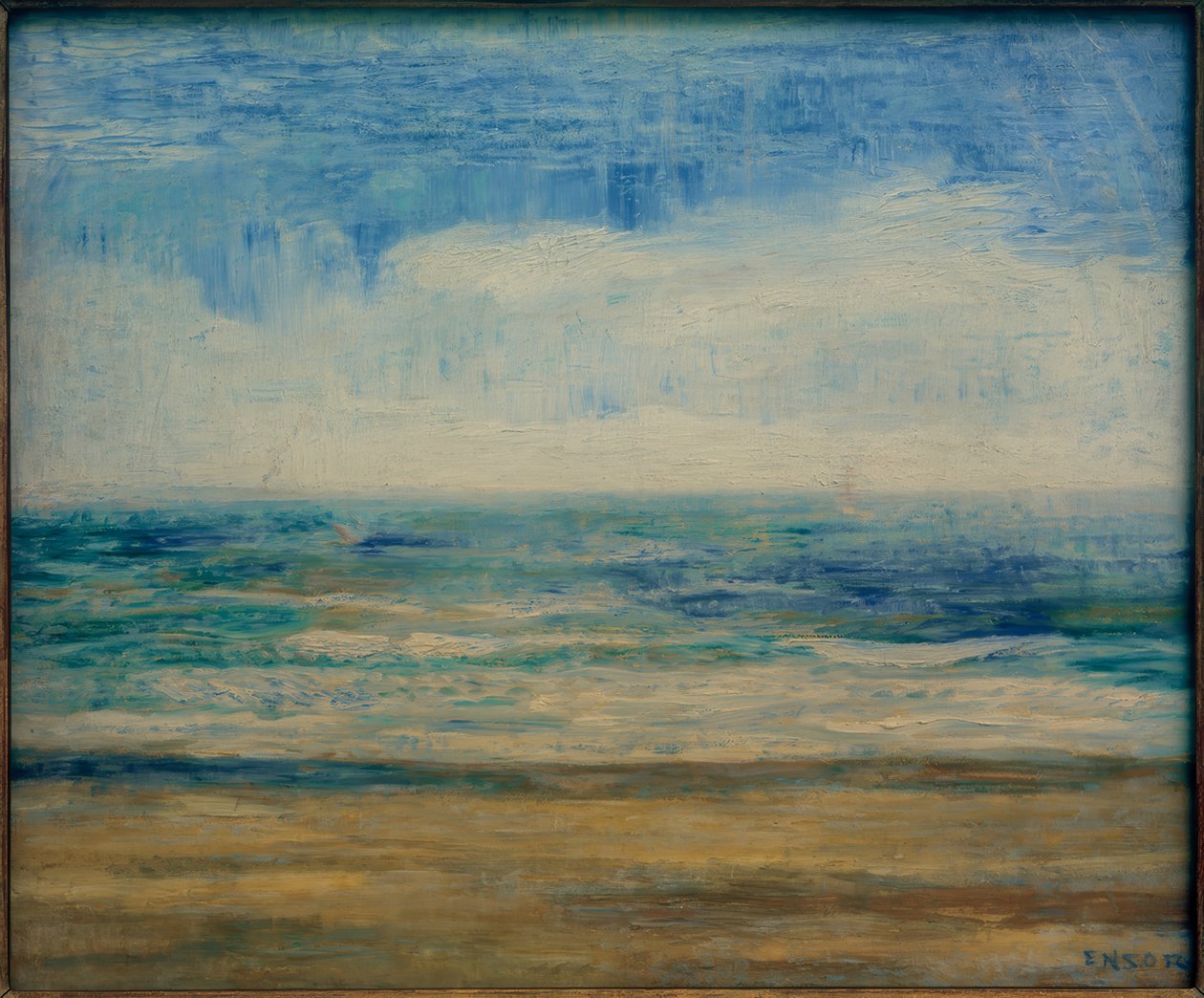 Pláž Ostende od James Sidney Ensor