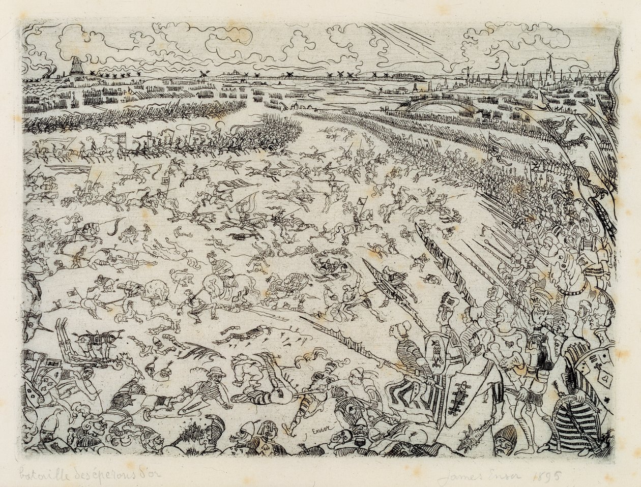Bitva o Zlaté ostruhy od James Ensor