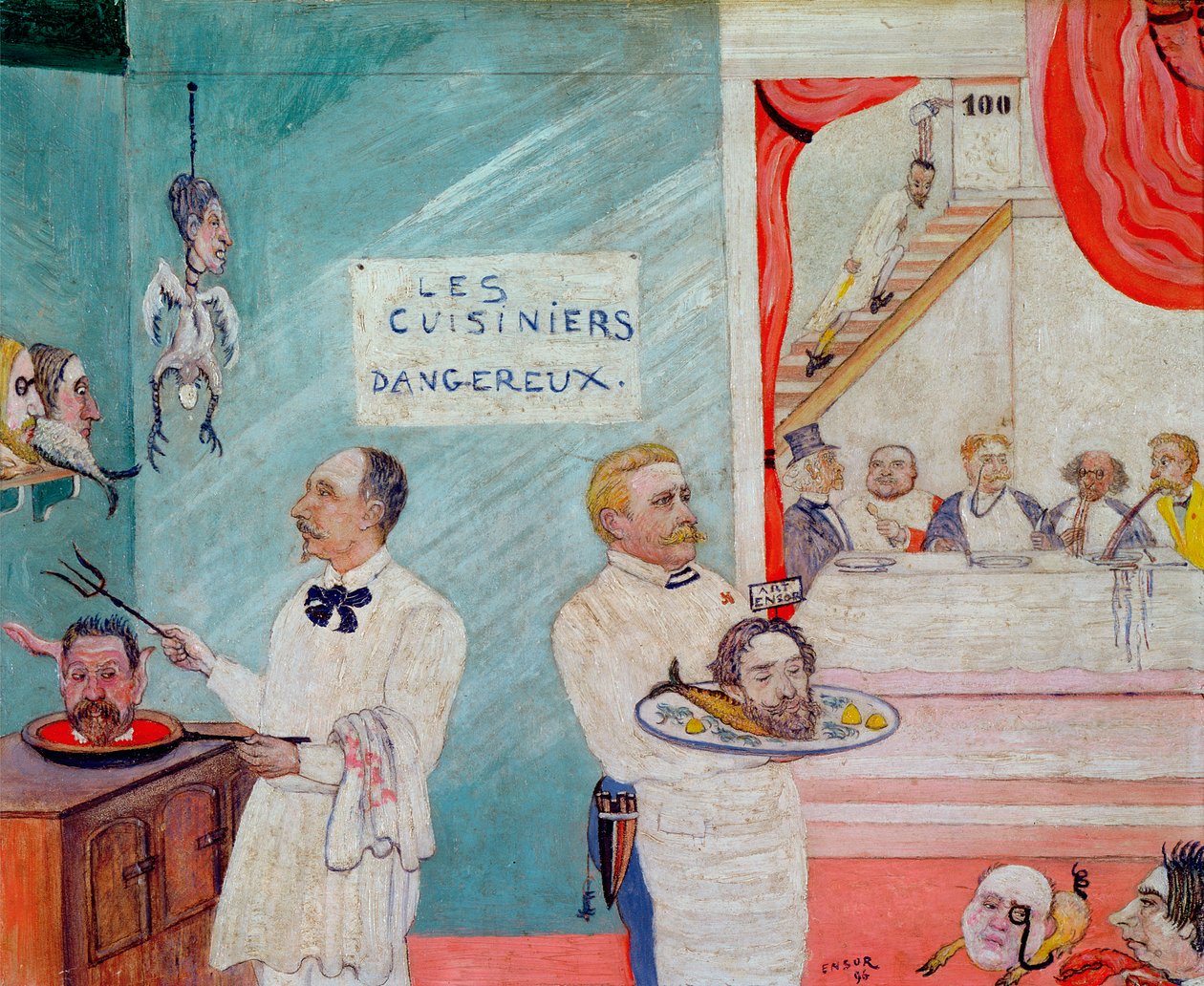 Nebezpečné kuchaři od James Ensor