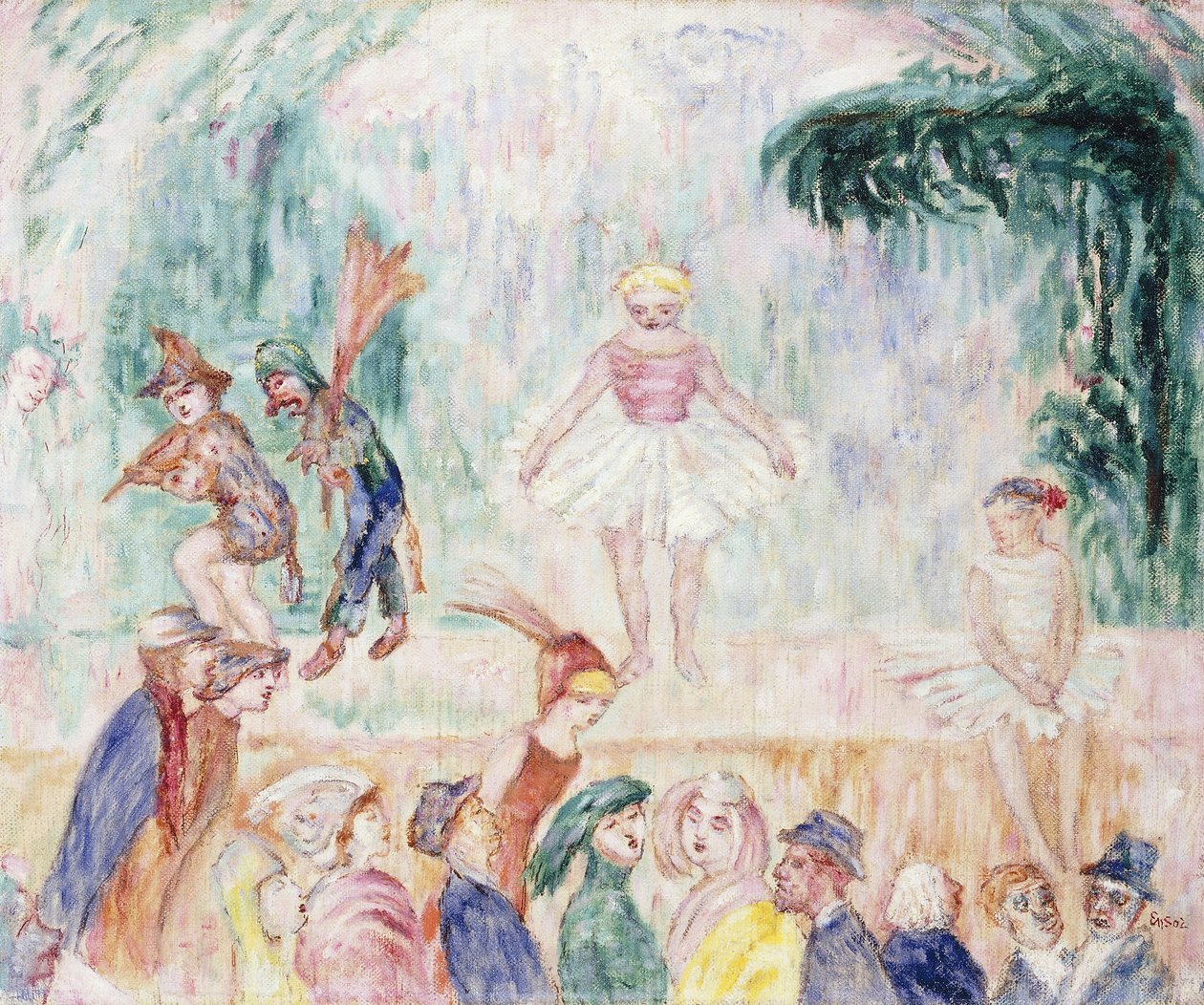 Malé divadlo; Petit Theater - Het kleine Theater od James Ensor