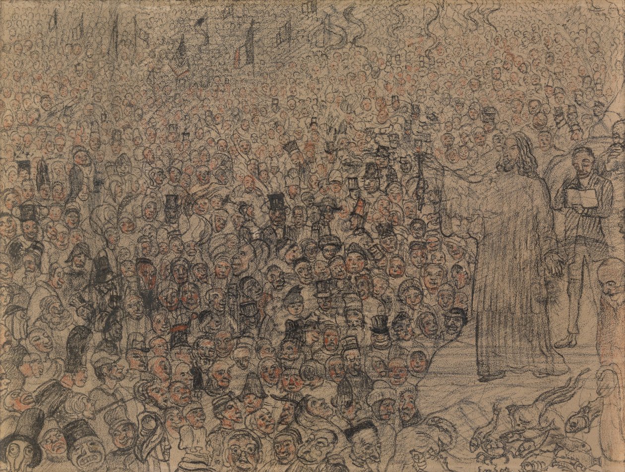Zázrak rozmnožení ryb od James Ensor
