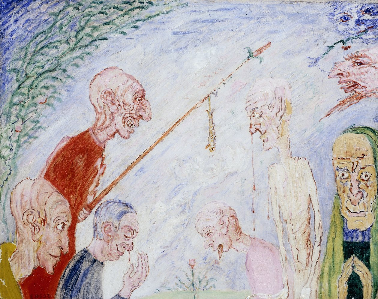 Poutníci; Poutníci - De Pelgrims od James Ensor
