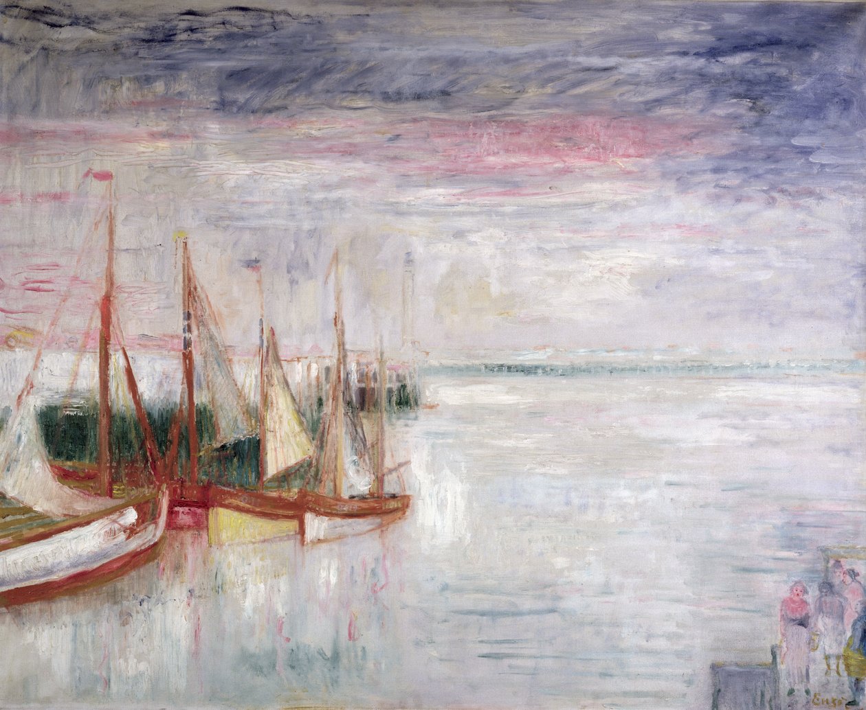 Přístav Ostend (olej na plátně) od James Ensor