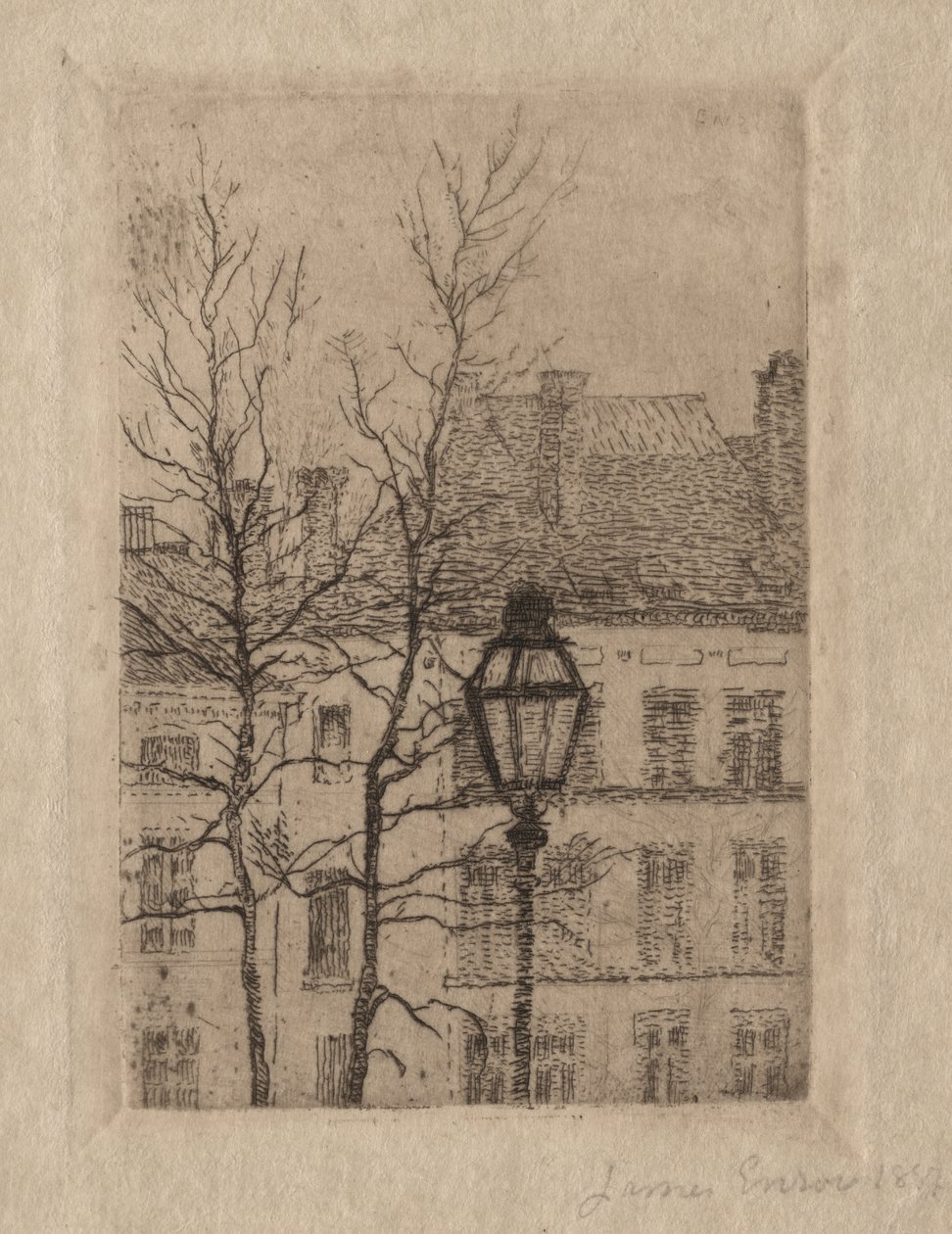 Pouliční lampa od James Ensor