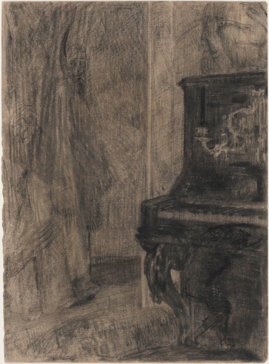 Vzpřímené piano od James Ensor