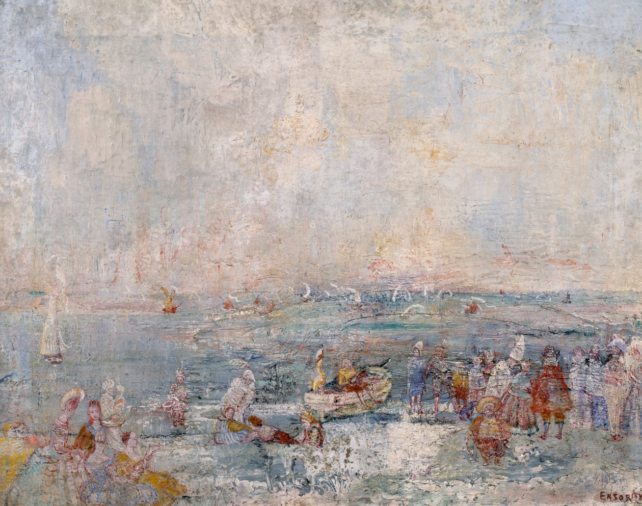 Karneval na pláži od James Ensor