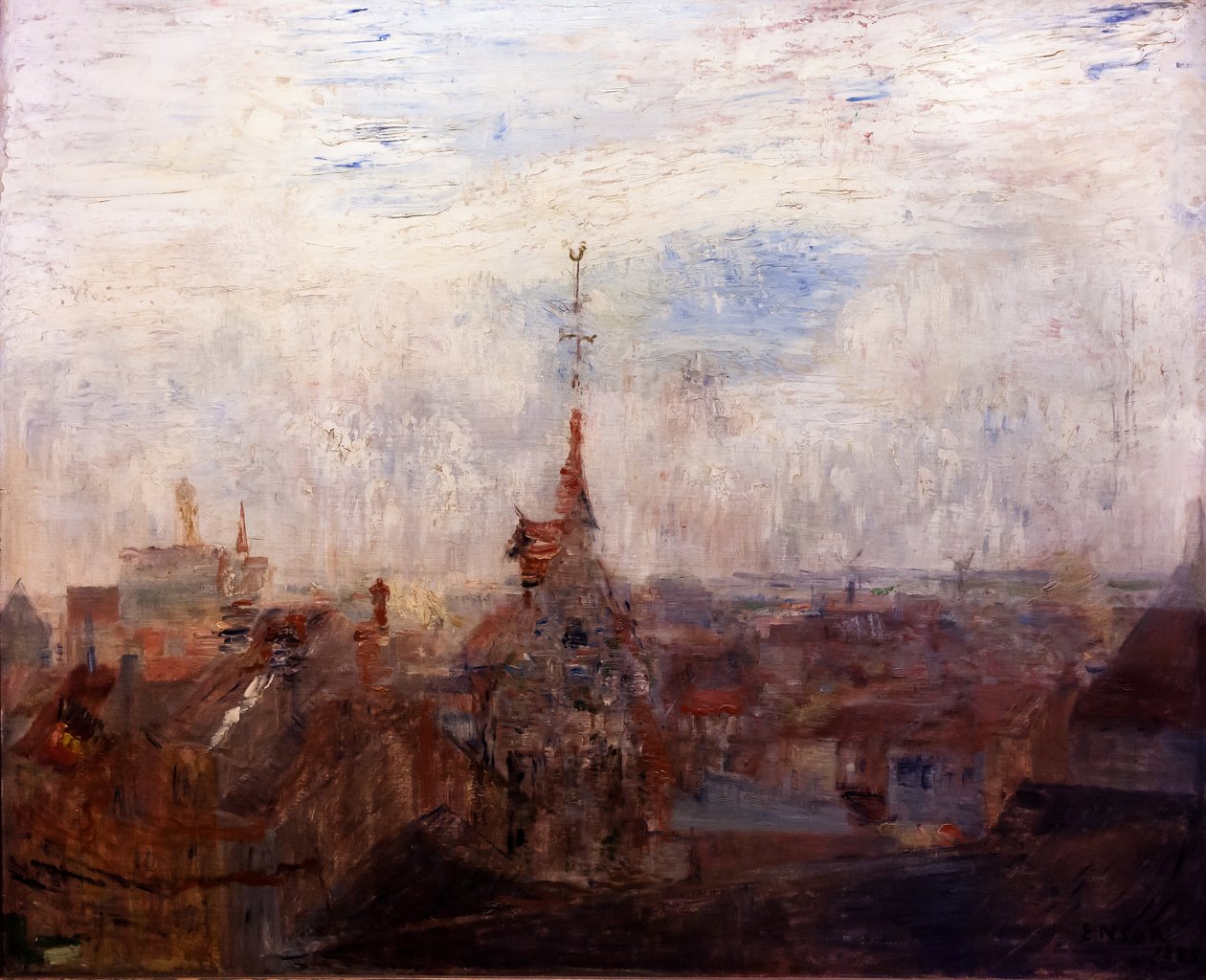 Střechy Ostende od James Ensor
