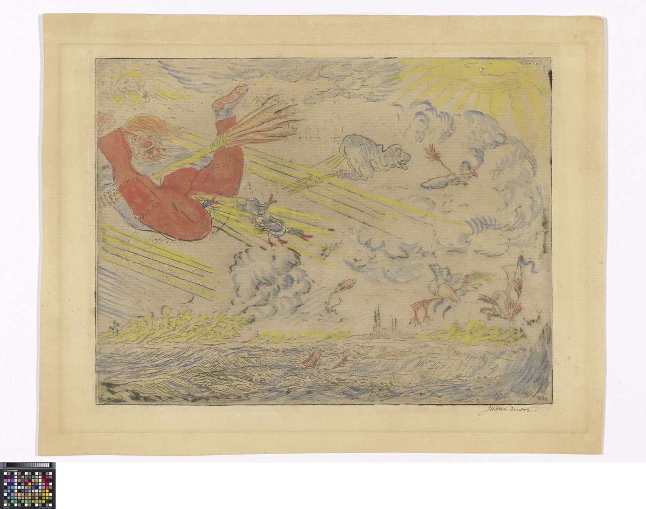 Zauberer im Sturmwind od James Ensor