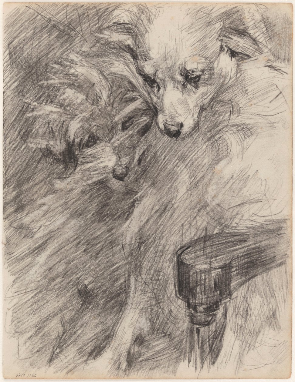 Dva psi v křesle od James Ensor