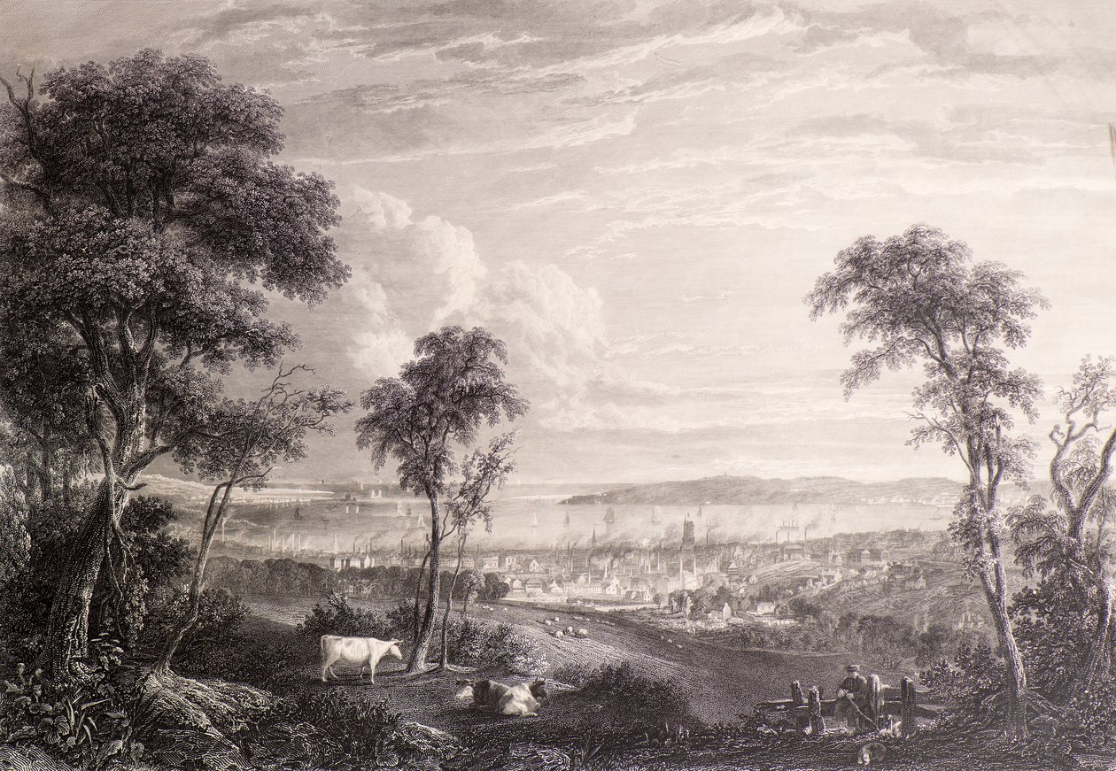 Pohled na Dundee z Balgay Hill od James Fenton