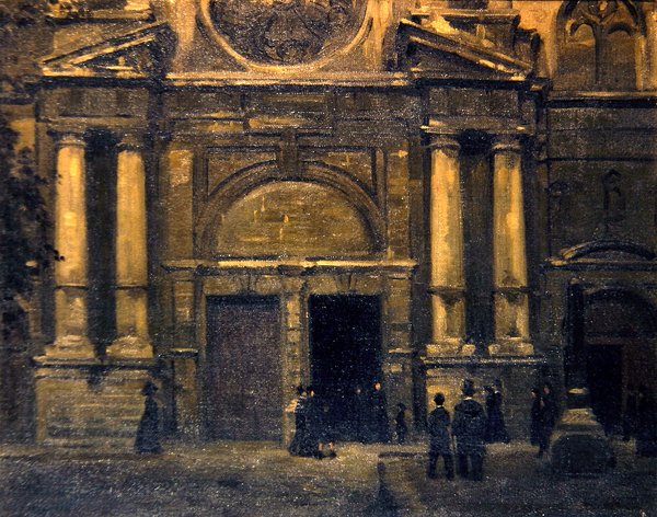 Portál, asi 1910 (olej na plátně) od James Ferrier (attr. to) Pryde