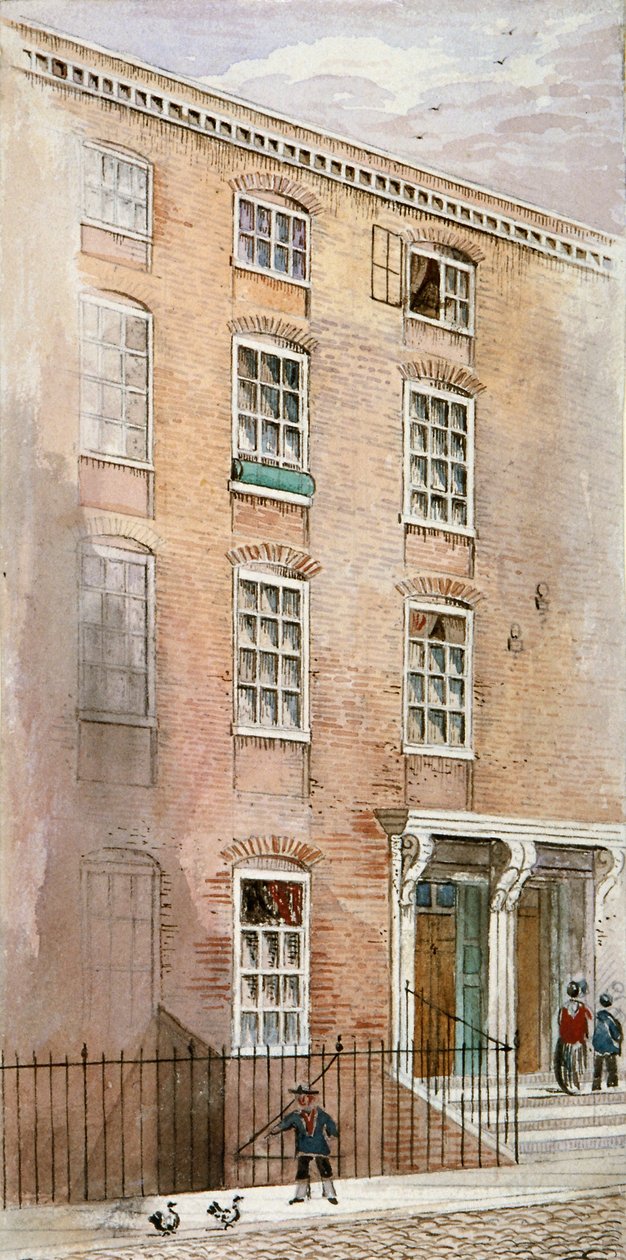 Domy v Crane Court, poblíž Fleet Street, City of London, 1840. od James Findlay