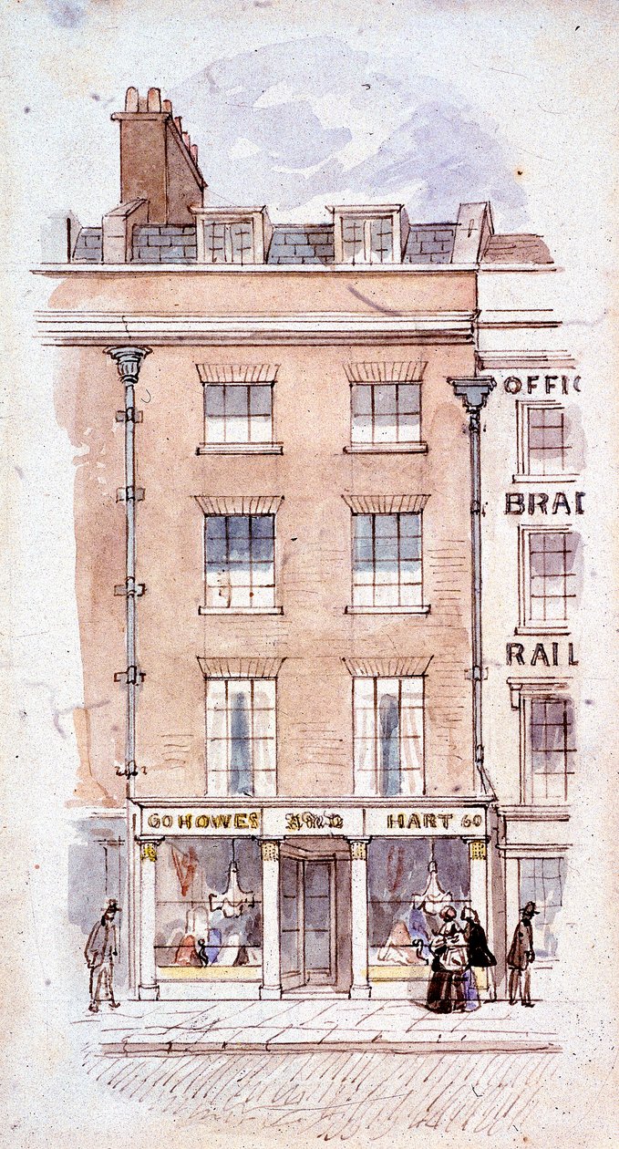 Howes and Hart, Fleet Street, Londýn, c1820 od James Findlay