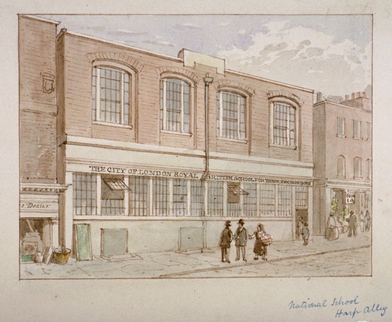 National School, Harp Alley, City of London, 1850 od James Findlay