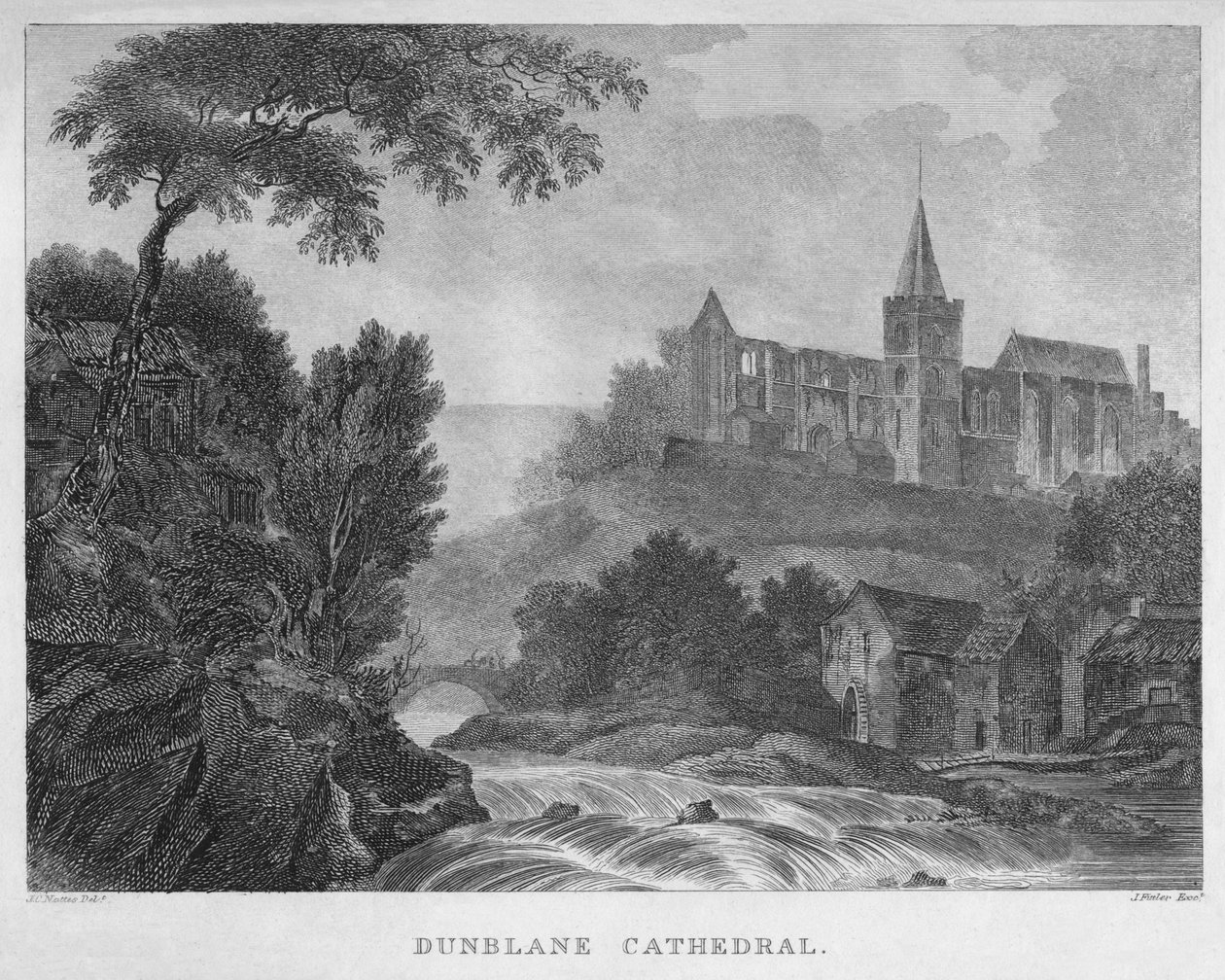 Katedrála Dunblane, 1804 od James Fittler