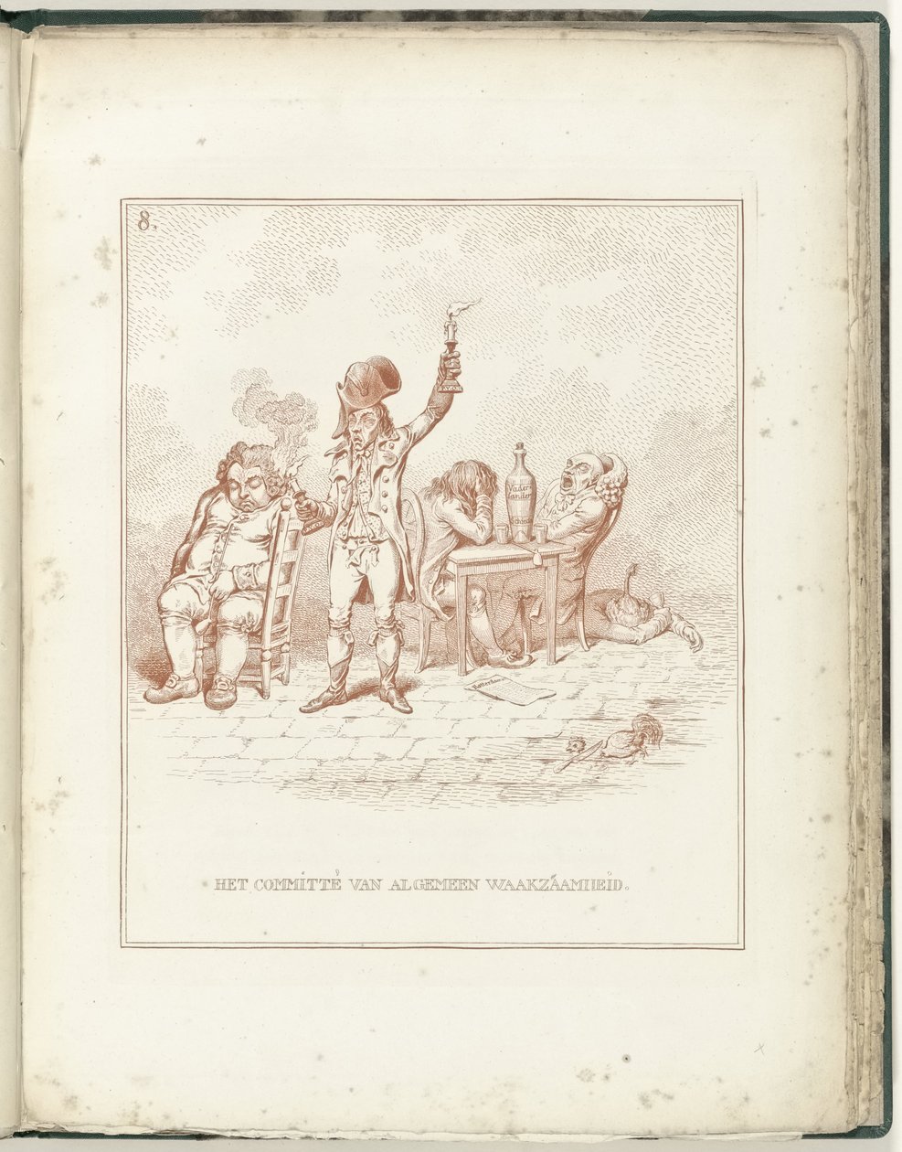 Výbor všeobecné bdělosti, 1795 Výbor obecné ostražitosti (název o objektu) Hollandia Regenerata (název série) od James Gillray (possibly)