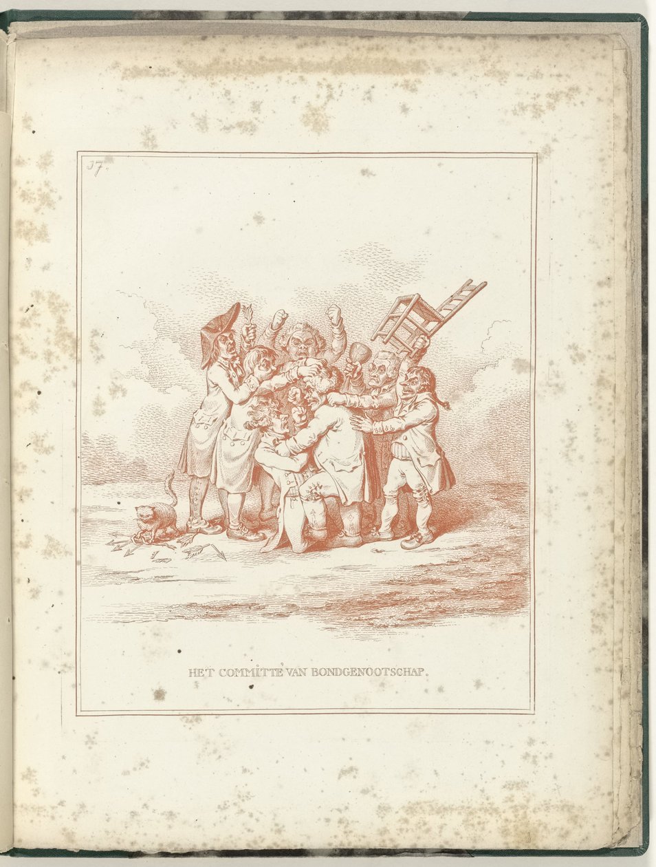 Výbor Aliance, 1795 Výbor aliance (název předmětu) Hollandia Regenerata (název série) od James Gillray (possibly)