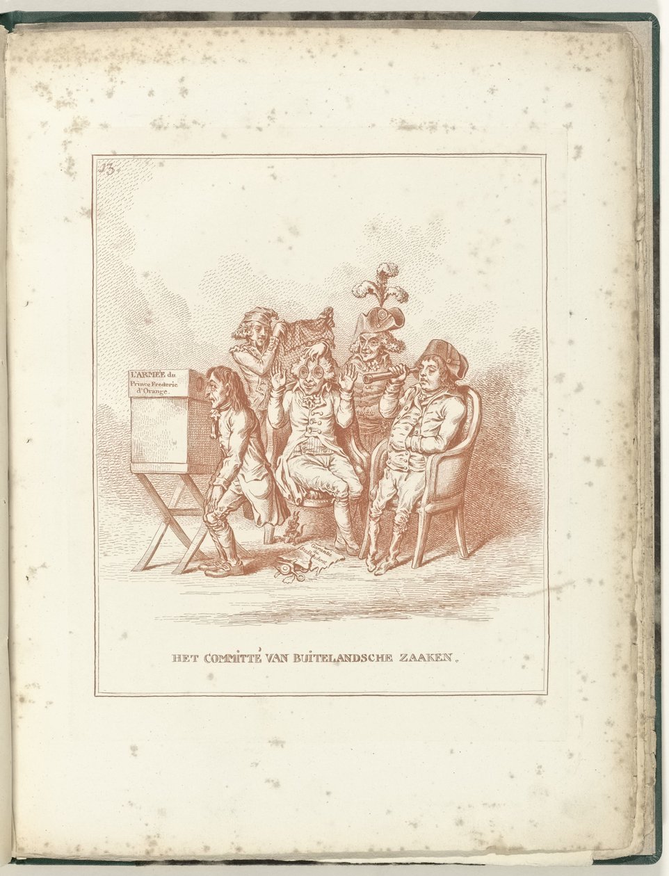 Výbor pro zahraniční věci, 1795 Výbor pro zahraniční věci (název o předmětu) Hollandia Regenerata (název série) od James Gillray (possibly)