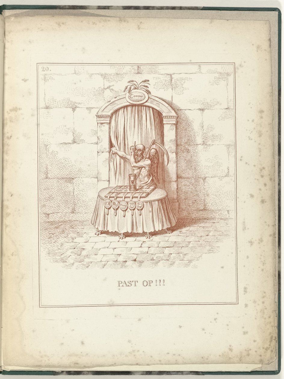 Otec čas pro bránu do budoucnosti, 1795 Se stará o !!! (název na objektu) Hollandia Regenerata (název série) od James Gillray (possibly)