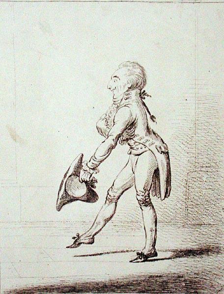 A Master of Ceremonies, publikoval Hannah Humphrey v roce 1803 (lept) od James Gillray