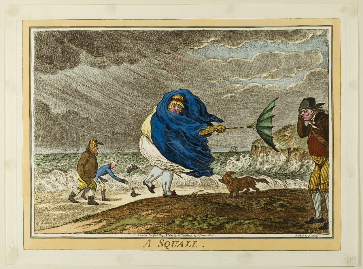 Přívalová vlna od James Gillray