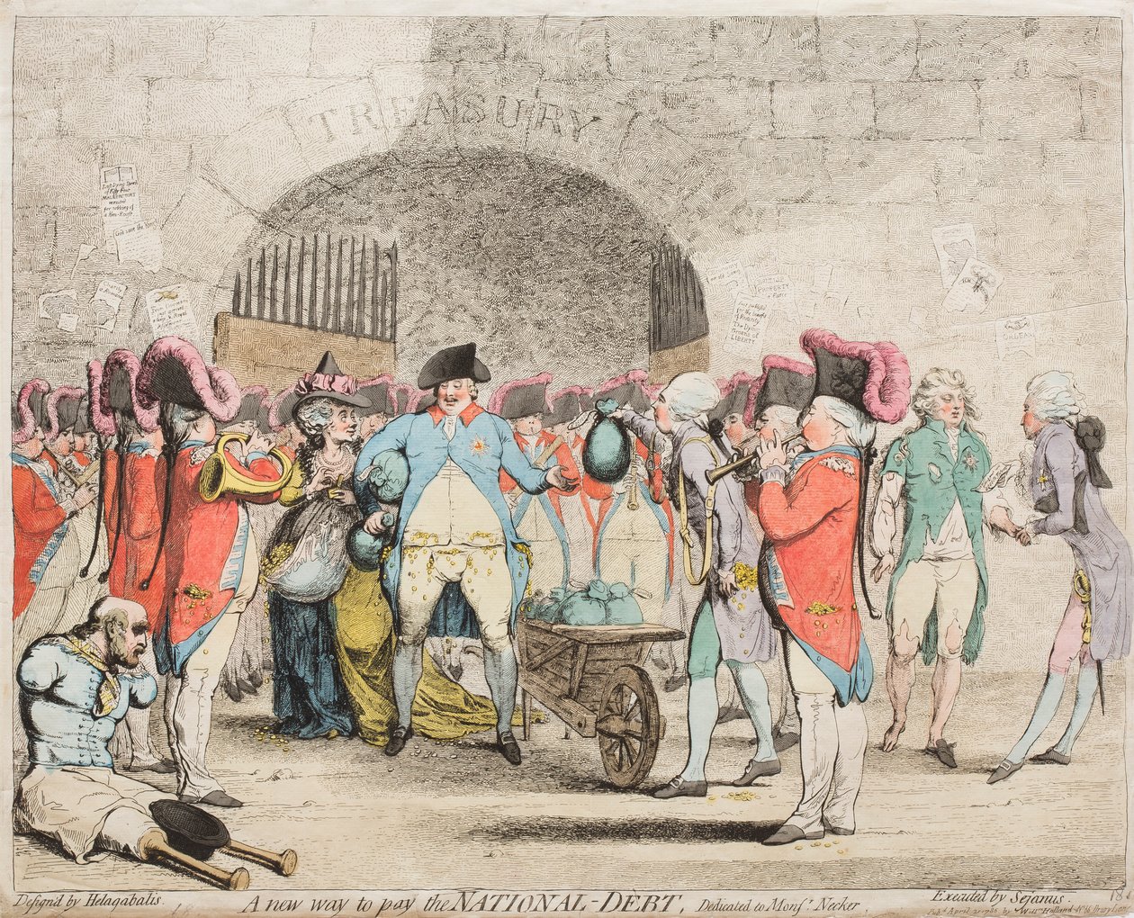 Nový způsob, jak zaplatit státní dluh od James Gillray