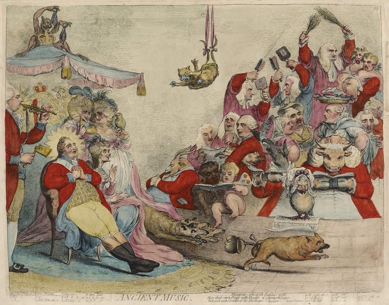 Starověká hudba [recto] od James Gillray