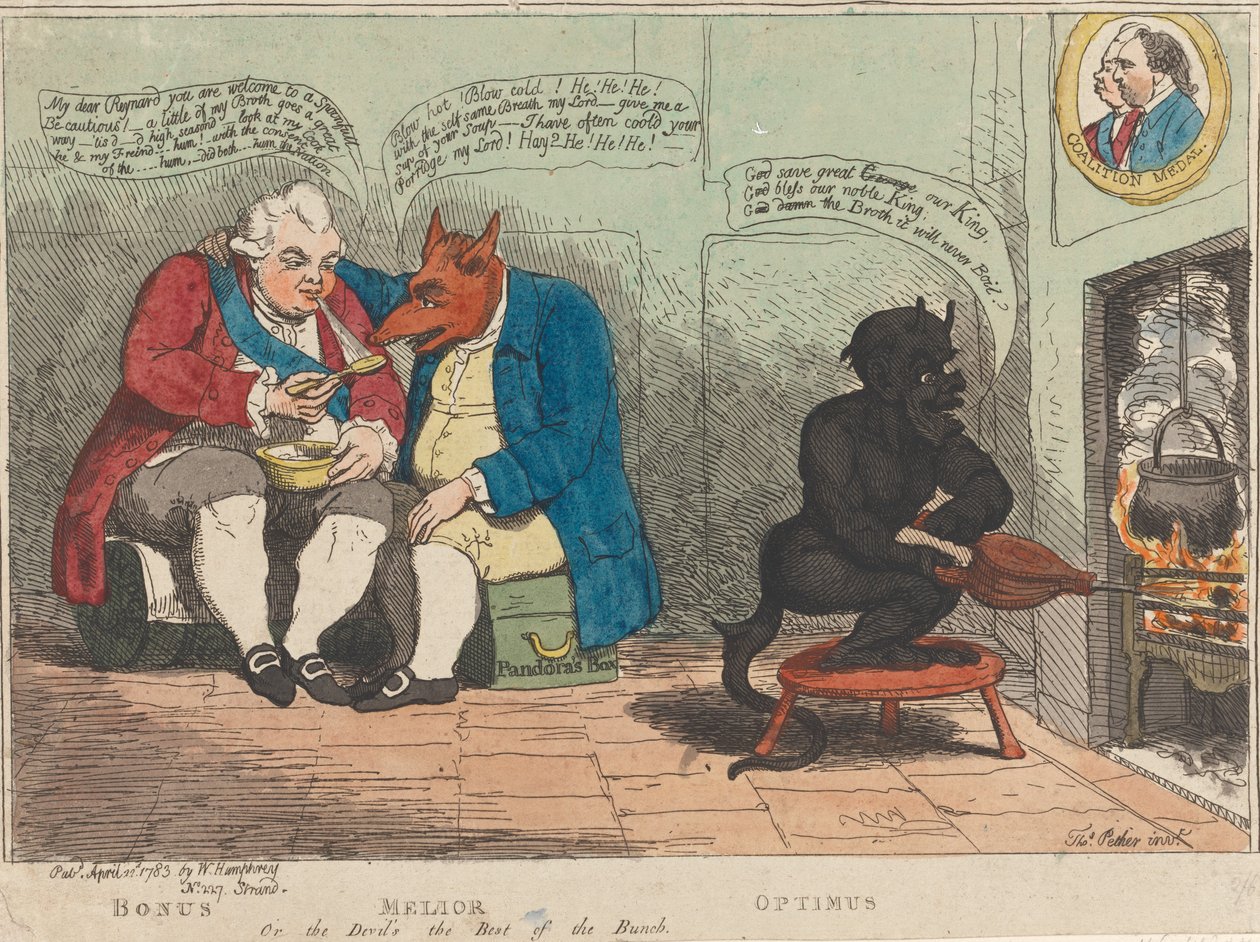 Bonus - Melior - Optimus, oder der Teufel ist der Beste der Gruppe od James Gillray
