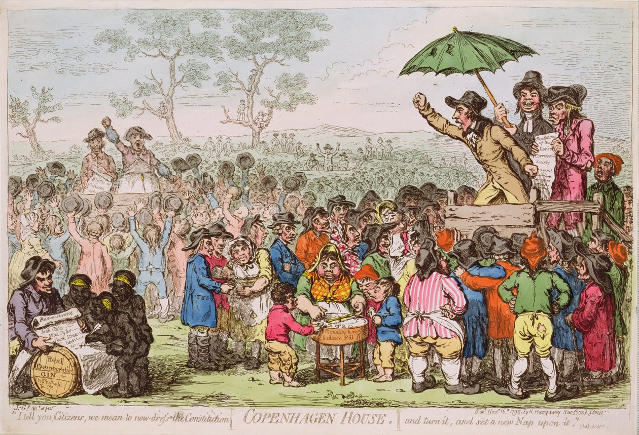 Copenhagen House pub. od H. Humphrey, 1795 (tisk) od James Gillray