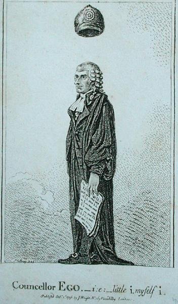 Poradce Who - i.s. malý já sám i, vydal J. Wright v roce 1798 (lept) od James Gillray
