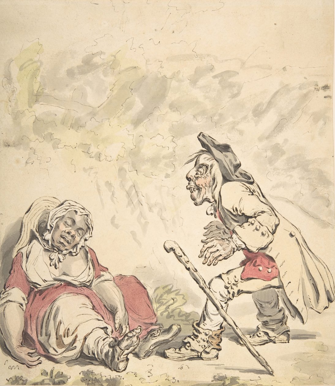 Cymon a Ifigenie, 1796. od James Gillray