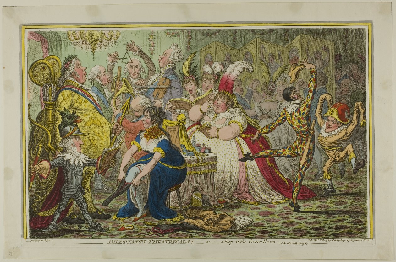 Amatéři-Theatricals od James Gillray