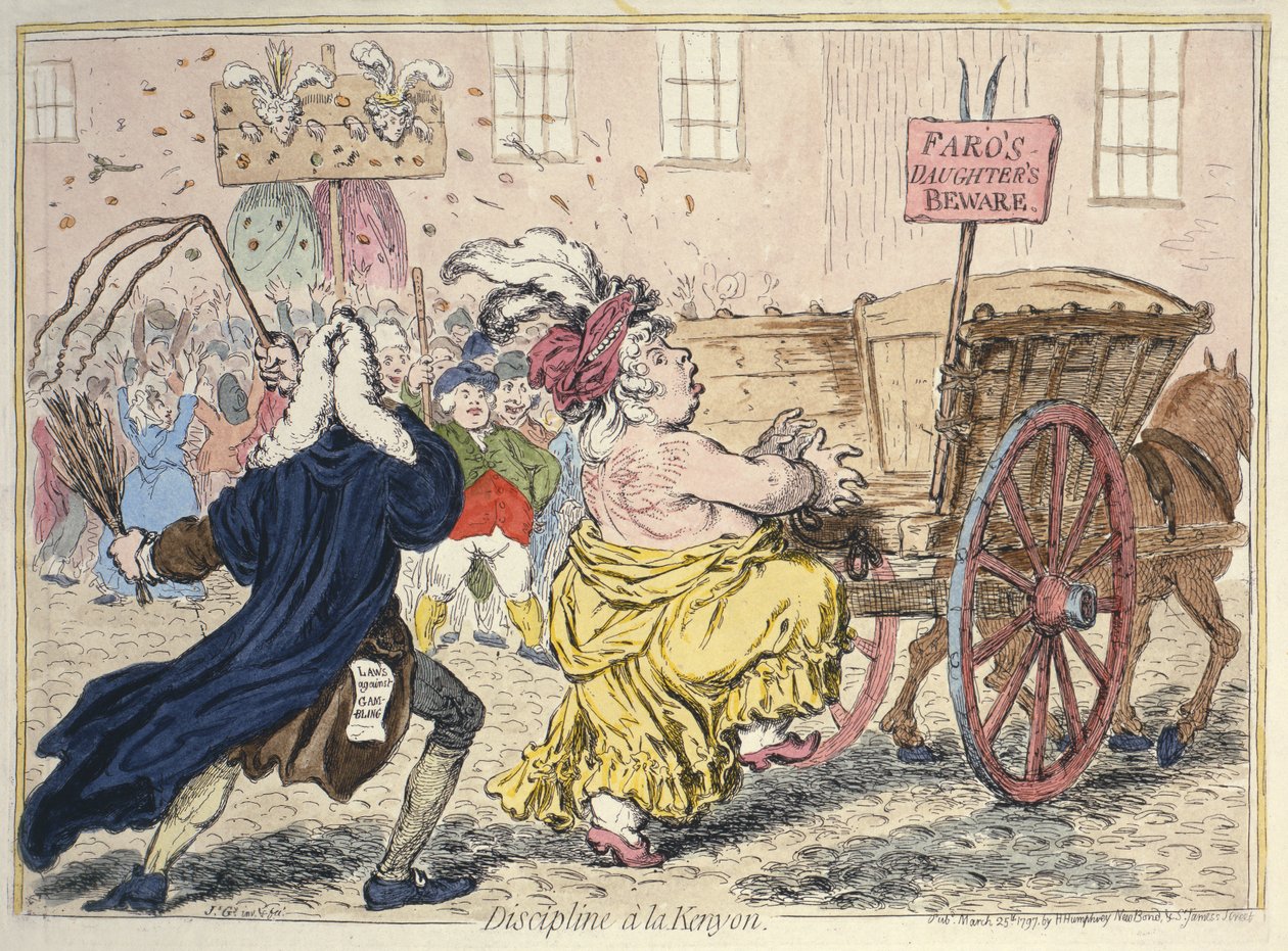 "Discipline A La Kenyon", 25. března 1797 od James Gillray
