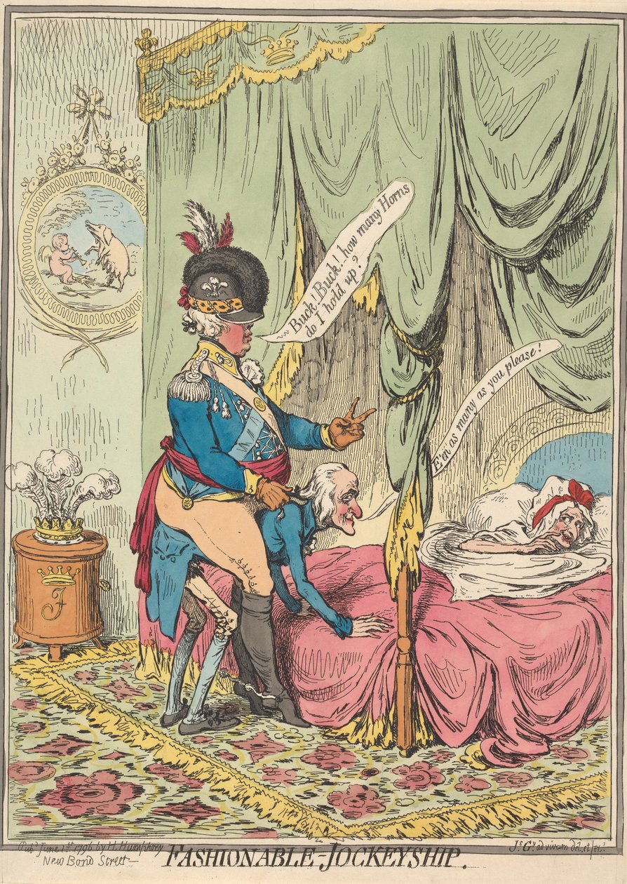 Módní – Jockeyship od James Gillray