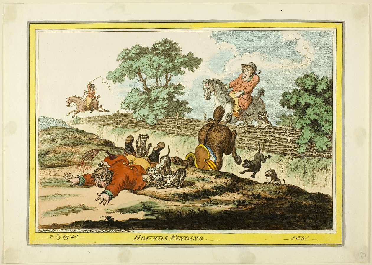 Hledání psů od James Gillray