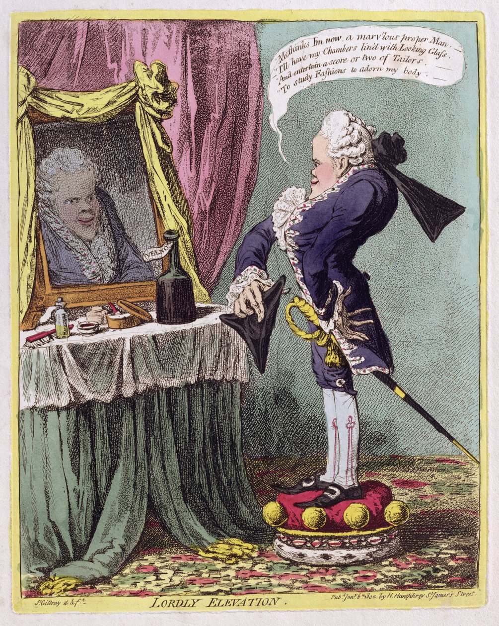 Panská elevace, hospoda. od Hannah Humphrey, 1802 od James Gillray