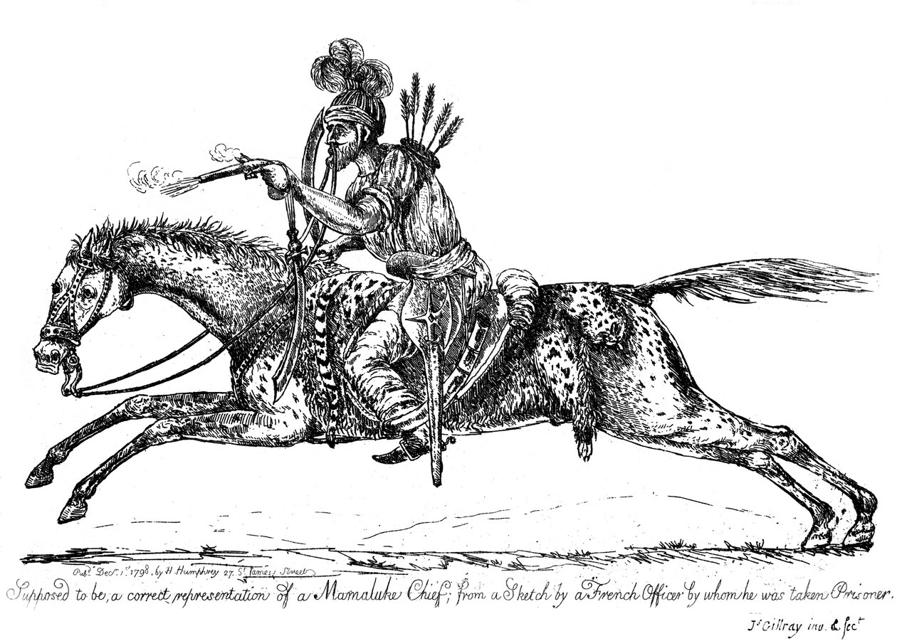 Velitel Mameluke, 1798. od James Gillray