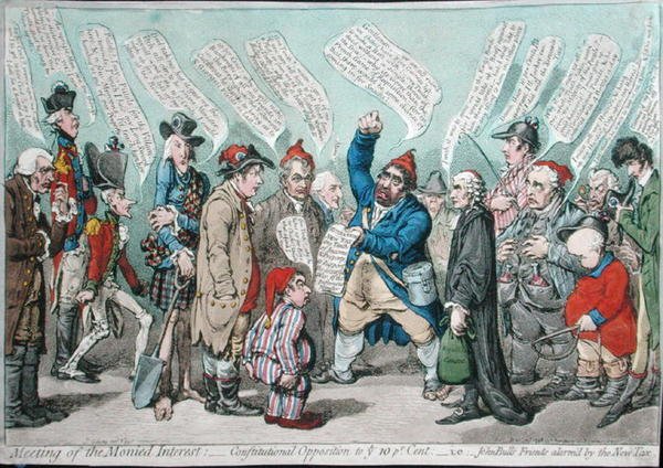 Meeting of the Monied Interest: Constitutional Opposition to 10 percent aneb Friends John Bull