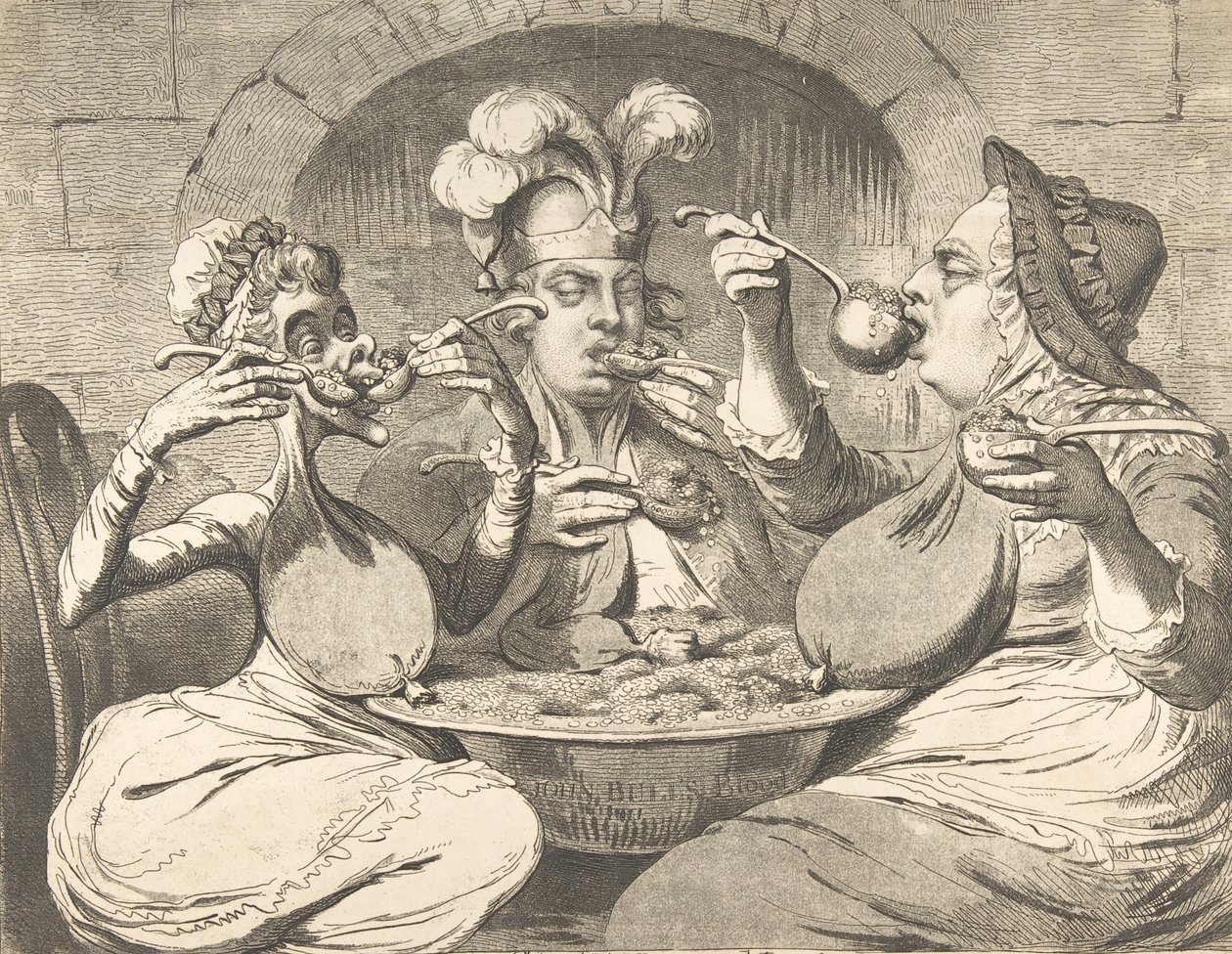 Monstrous Craws na novokoaliční hostině, 29. května 1787, 29. května 1787. od James Gillray