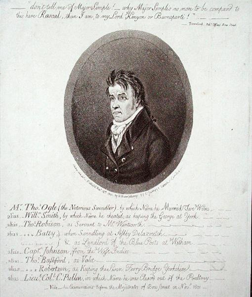 Pan Thomas Ogle, publikoval Hannah Humphrey v roce 1801 (lept) od James Gillray