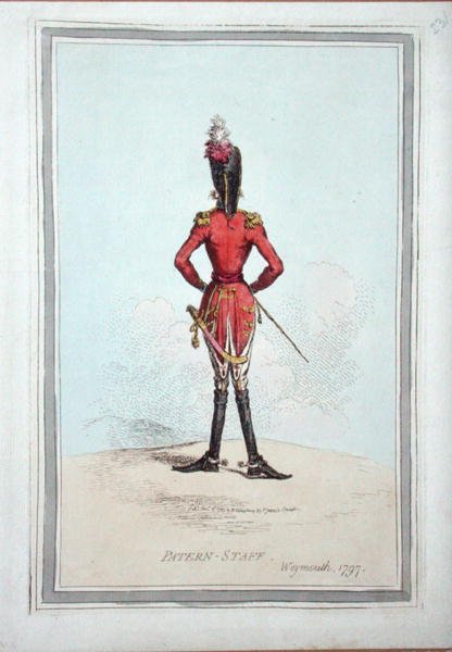 Pattern-Staff, publikoval Hannah Humphrey v roce 1797 (ručně kolorovaný lept) od James Gillray