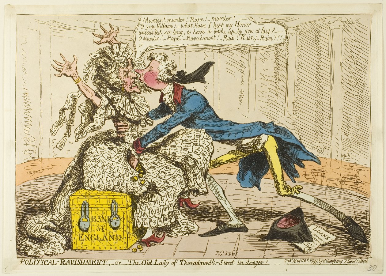 Politické vybíjení od James Gillray