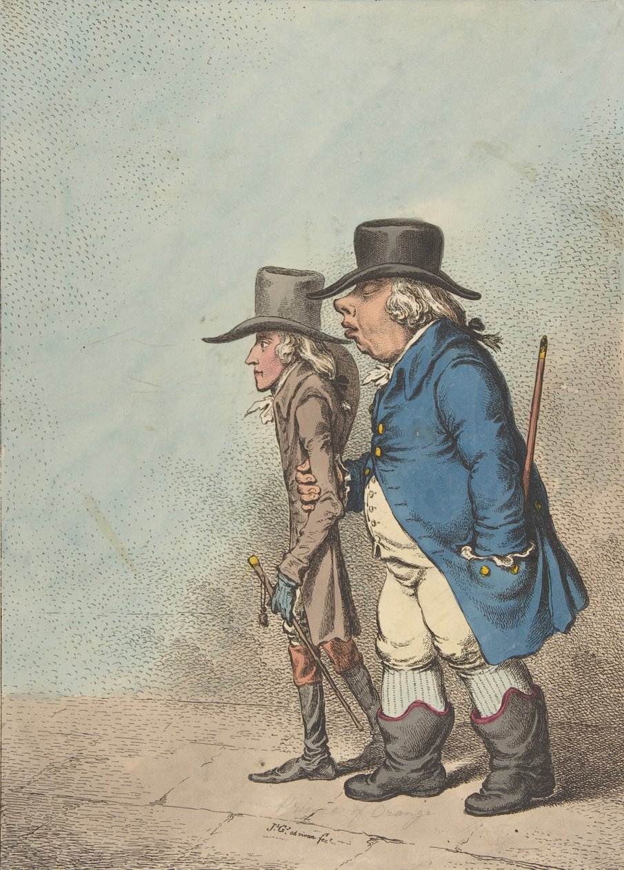 Pylades a Orestes, 1. dubna 1797., 1. dubna 1797. od James Gillray