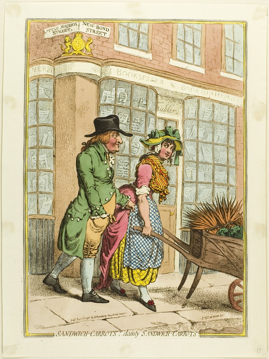 Sendvičové mrkve!-Dainty Sendvičové mrkve od James Gillray