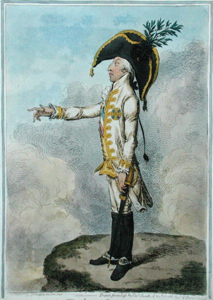 Arcivévoda, vydané Hannah Humphrey v roce 1790 (ručně kolorovaný lept) od James Gillray