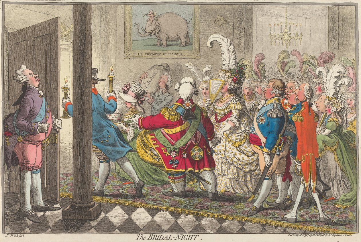Die Hochzeitsnacht od James Gillray