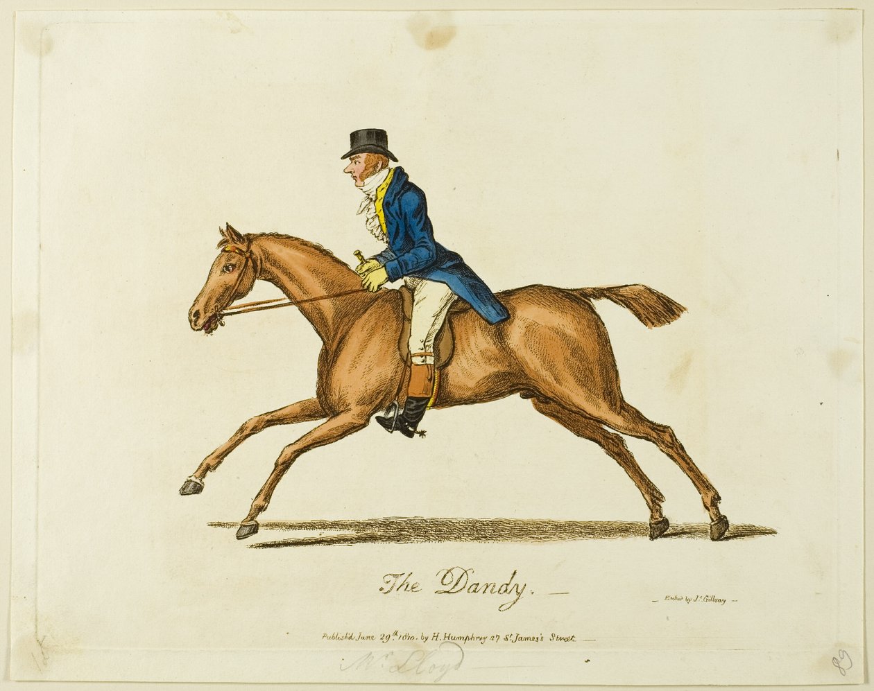 Dandy od James Gillray